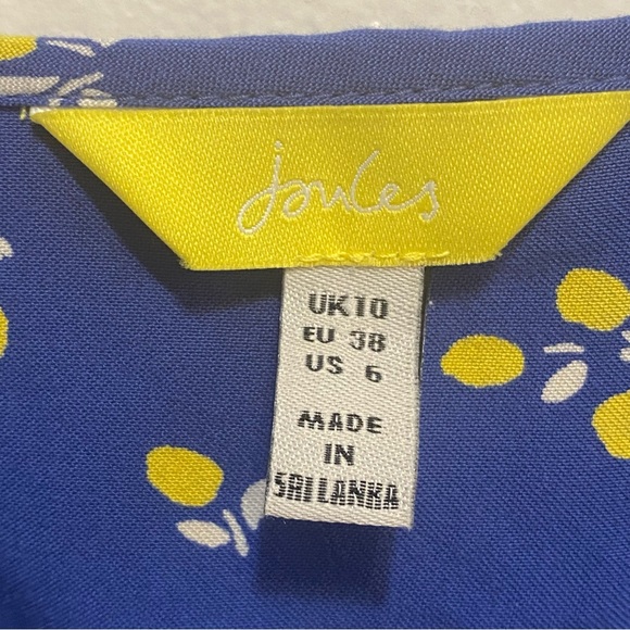 Joules Georgie Lemon Print Blouse 6 - Picture 4 of 9
